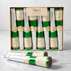 Caspari Champagne Bottle Mini Crackers, Set of 12