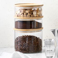 Hold Everything Stackable Glass Canister