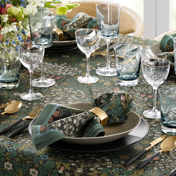 Morris & Co. Blackthorn Tablecloth | Williams Sonoma