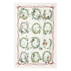 12 Days of Christmas Tea Towel, Set of 2