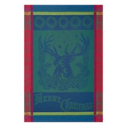 Bright Jacquard Christmas Towel, Set of 2