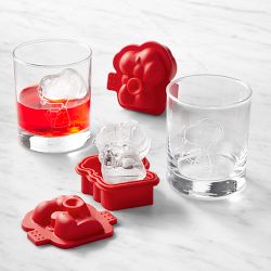 PEANUTS™ x Williams Sonoma Snoopy Etched Glasses and Ice Mold, Set of 2