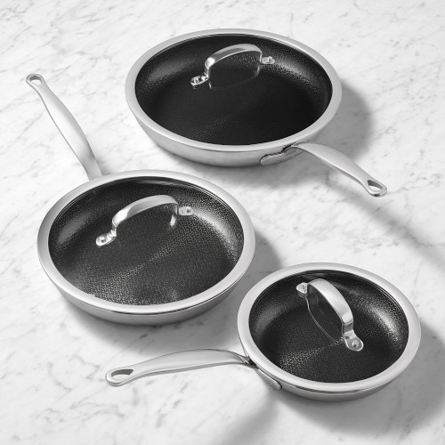 GreenPan Premiere Max Hybrid Stainless-Steel Ceramic Nonstick Fry Pan, 6-Piece Set Simolary simolary.com 6