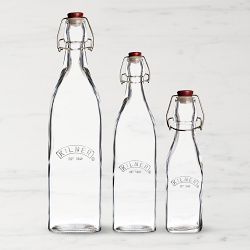 Kilner Square Clip Top Bottles, Set of 3