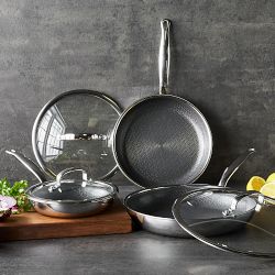 GreenPan™ Premiere Max Hybrid Stainless-Steel Ceramic Nonstick Fry Pan, 6-Piece Set