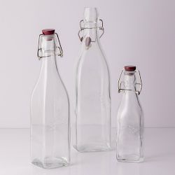 Kilner Square Clip Top Bottles Set of 3