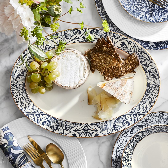 Morris & Co. x Williams Sonoma Oval Platter | Williams Sonoma