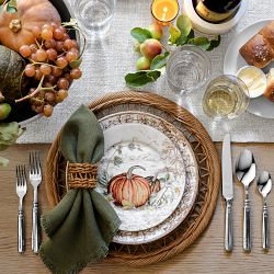 Plymouth Pumpkin 12-Piece Dinnerware Set