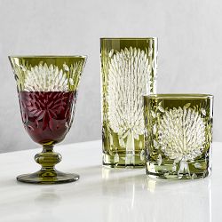 Falling Leaves Etched Goblets
