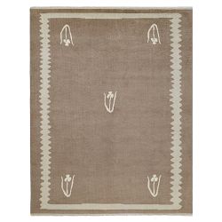 Josh Young Eliza Hand Knotted Rug, 6' X 9', Natural