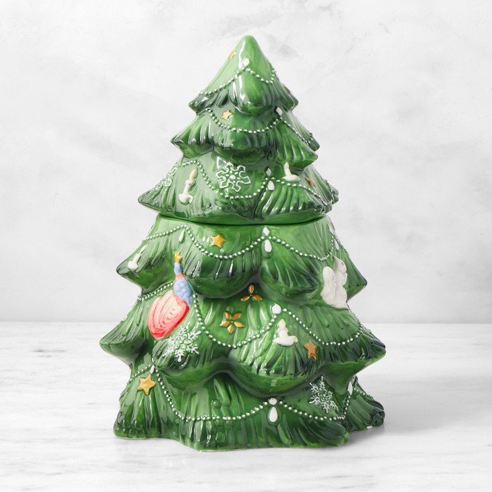 Twas the Night Before Christmas Tree Cookie Jar | Williams Sonoma