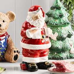 'Twas the Night Before Christmas Santa Cookie Jar