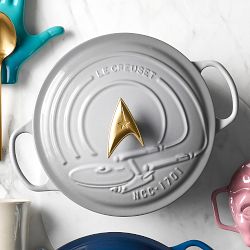 Le Creuset x Star Trek Enterprise Signature Enameled Cast Iron Round Dutch Oven, 5.5-Qt