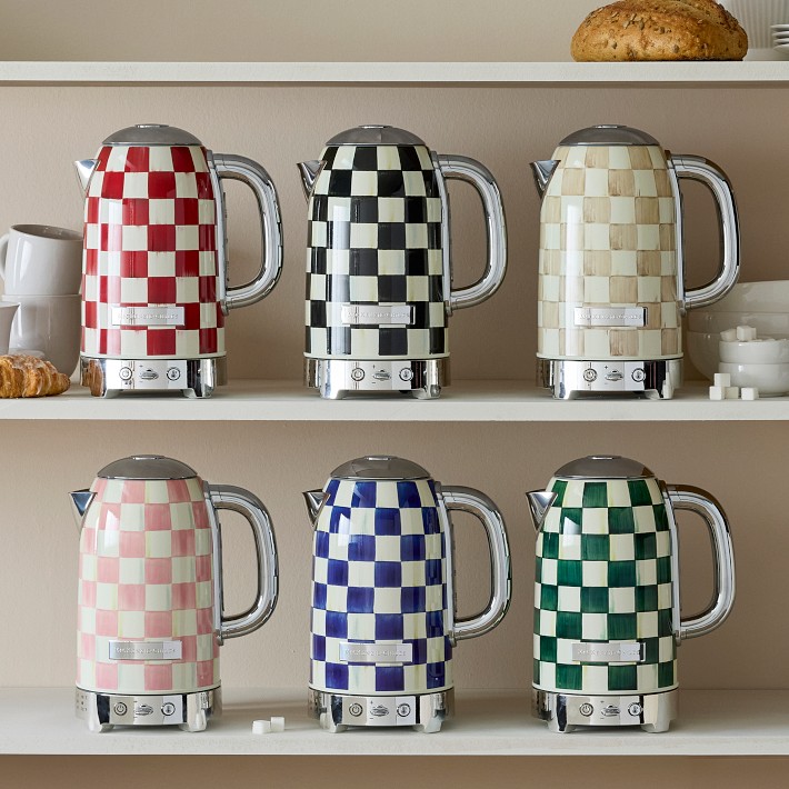 MacKenzie-Childs Courtly Check Electric Kettle | Williams Sonoma