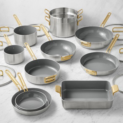 GreenPan Stanley Tucci Stainless-Steel Ceramic Nonstick 18-Piece Cookware Set Simolary simolary.com 8