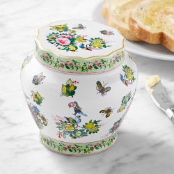 Famille Rose Porcelain Butter Keeper