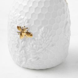 Honeycomb Porcelain Bud Vases, Set of 3