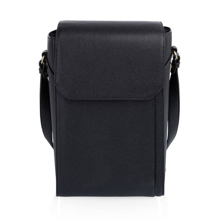 Barossa Two-Bottle Leatherette Wine Tote - Black | Williams Sonoma