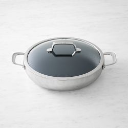 SCANPAN® TSS+ Stainless-Steel Nonstick Chef Pan with Lid, 5.5-Qt.