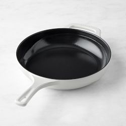 Lodge USA Enameled Cast Iron Skillet, 11", Cloud Nine White