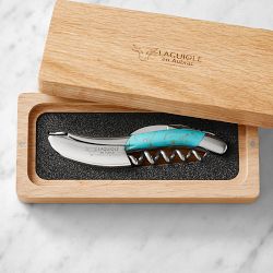Laguiole En Aubrac Waiters Corkscrew Wine Opener, Turquoise