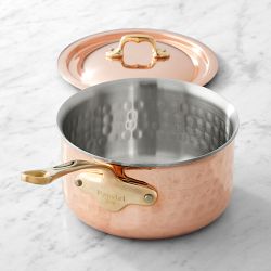 Mauviel M'Elite 6B Hammered Copper Induction Saucepan