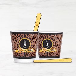 Bialetti Dolce & Gabbana Espresso Cups & Gold Stirrers, Leopardo