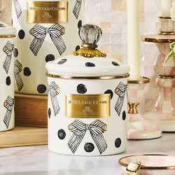 Mackenzie Childs Pretty as a Bow Canister