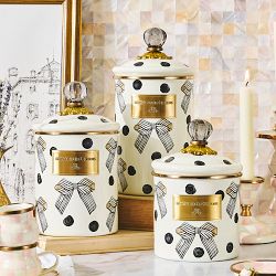 Mackenzie Childs Pretty as a Bow Canister