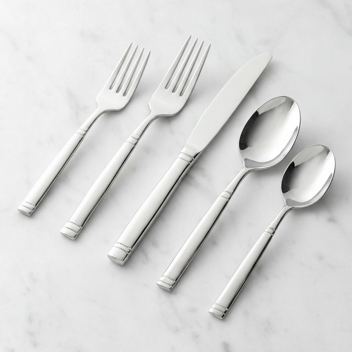 Robert Welch Flute Satin Silverware Sets | Williams Sonoma