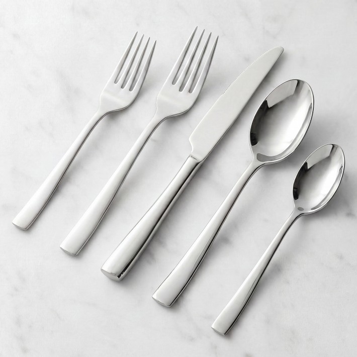 Robert Welch Flute Satin Silverware Sets | Williams Sonoma