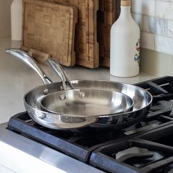 SCANPAN® HaptIQ S Stainless-Steel Fry Pan, Set of 2