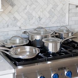 SCANPAN® HaptIQ S Stainless-Steel 10-Piece Cookware Set
