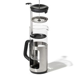 OXO Brew French Press with Grounds Lifter, 8-cup