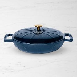 Lodge Luxe Enameled Cast Iron Braiser, 3.5qt, Marine