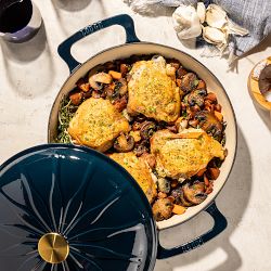 Lodge Luxe Enameled Cast Iron Braiser, 3.5-Qt