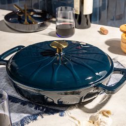 Lodge Luxe Enameled Cast Iron Braiser, 3.5-Qt