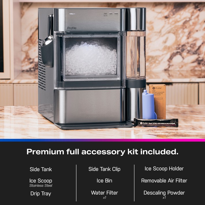 GE Profile Opal 2.0 ナゲットアイスメーカーサイドタンク製氷機 GE Profile Opal 2.0 Ultra Nugget Ice Maker Side Tank | Williams Sonoma
