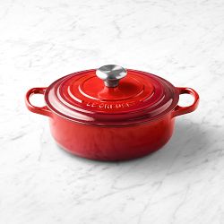 Le Creuset Signature Enameled Cast Iron Round Wide Oven, 3.5-Qt., Red