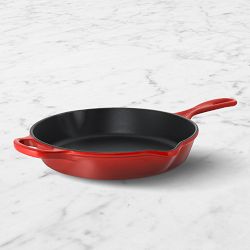 Le Creuset Signature Enameled Cast Iron Deep Skillet, 10", Red