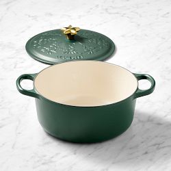 Le Creuset Signature Enameled Cast Iron Holiday Tree Round Dutch Oven, 4.5-Qt
