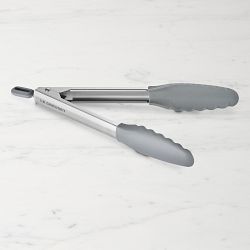 Le Creuset Signature Stainless Steel Tongs, 9 1/2", Oyster