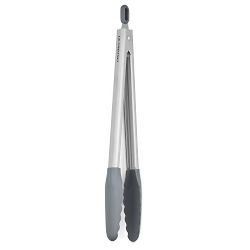 Le Creuset Signature Stainless-Steel Tongs, Oyster