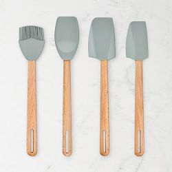 Le Creuset Signature Silicone Tools, Set of 4, Sea Salt