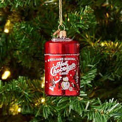 Williams Sonoma Hot Chocolate Tin Ornament