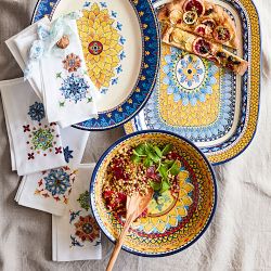 Sicily Outdoor Melamine Large Rectangular Platter