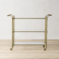 Beckett Bar Cart, Brass