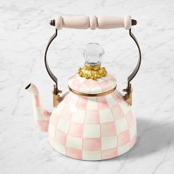 MacKenzie-Childs Rosy Check Tea Kettle, 1-Qt