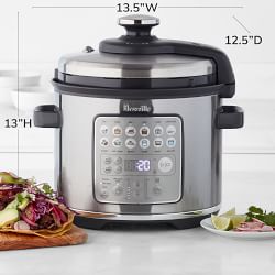 Breville Fast Slow Go™ Pressure Cooker, 6-Qt