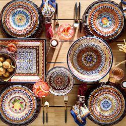 Sicily Red Outdoor Melamine Dinnerware Collection
